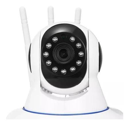 Câmera IP Wifi Wireless Sem Fio Hd 3 Antenas com Visão Noturna Babá eletrônica