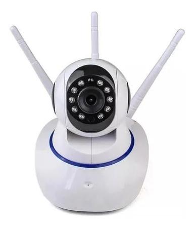 Câmera IP Wifi Wireless Sem Fio Hd 3 Antenas com Visão Noturna Babá eletrônica