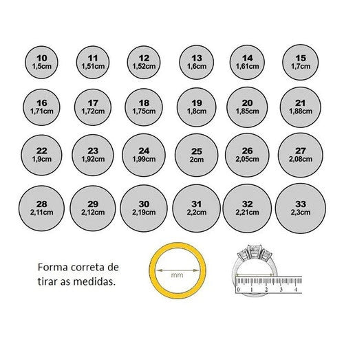 Anel Solitário Aço inox Cor Prateado Pedra Zircônia 4 mm