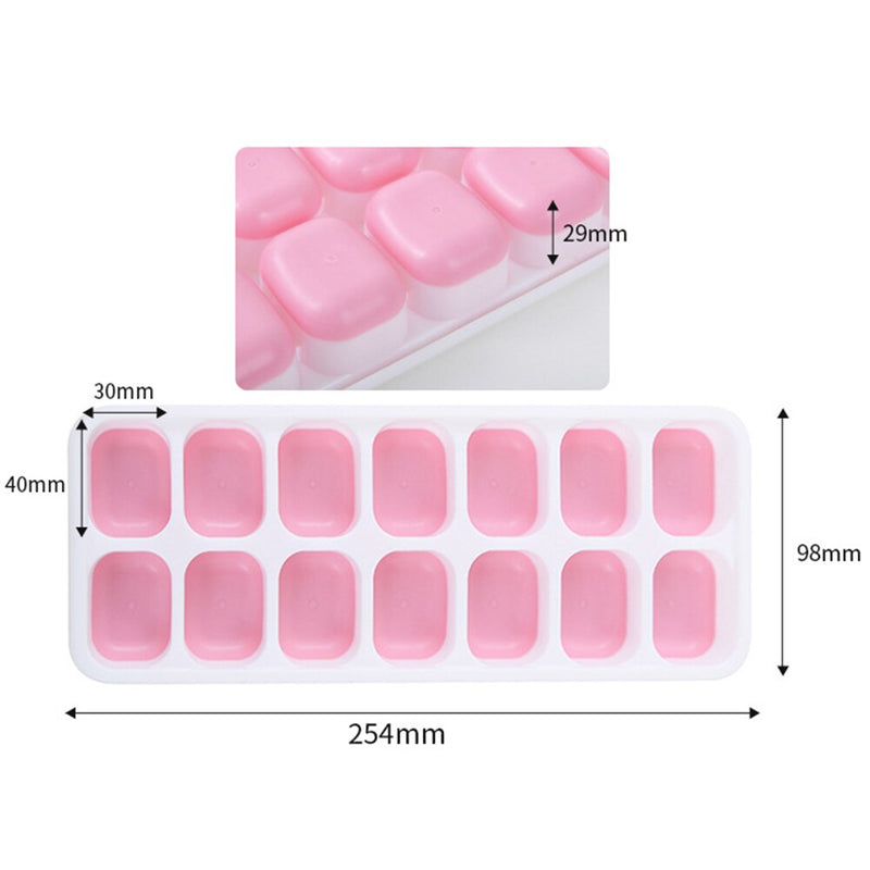 Forma de Gelo Cubo com Tampa Rígida e Flexível Fundo Silicone