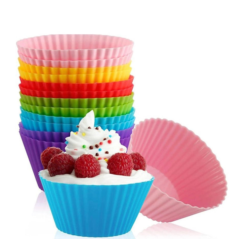 Kit Forminha De Silicone Cupcake - 12 Peças