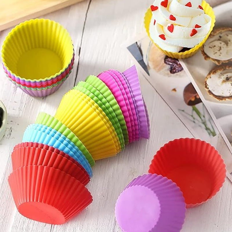 Kit Forminha De Silicone Cupcake - 12 Peças