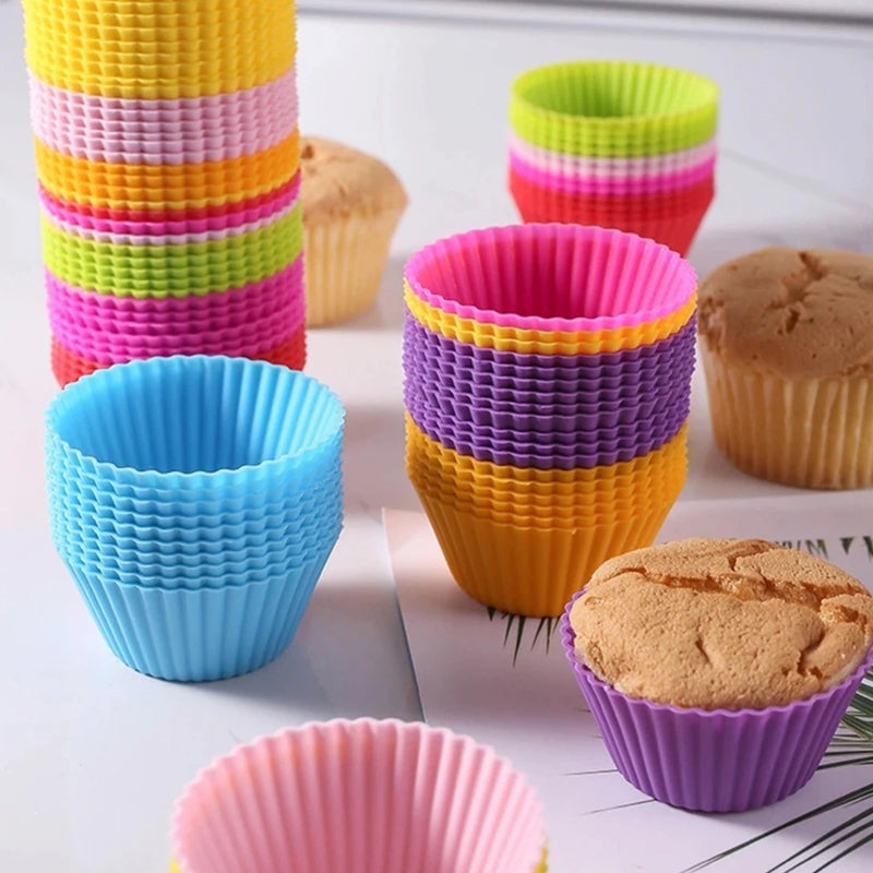 Kit Forminha De Silicone Cupcake - 12 Peças