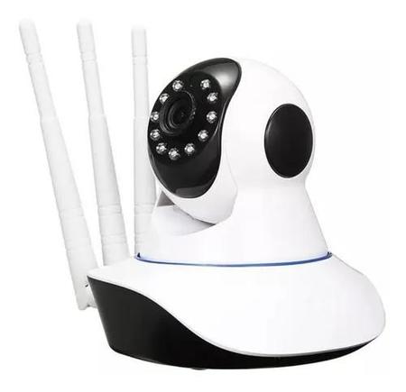 Câmera IP Wifi Wireless Sem Fio Hd 3 Antenas com Visão Noturna Babá eletrônica